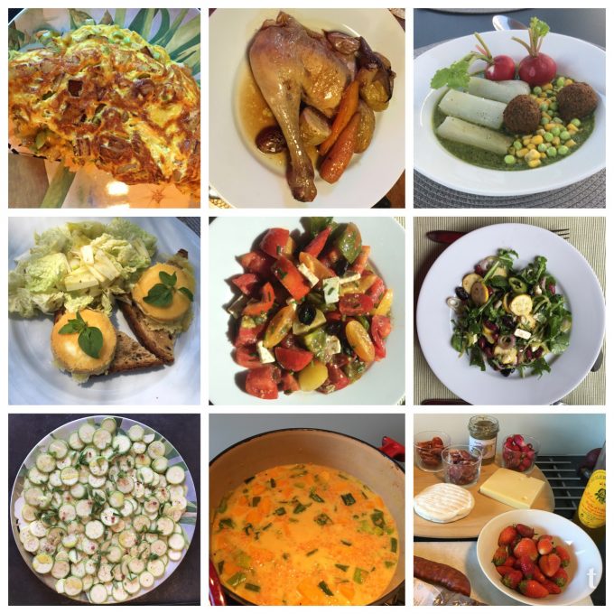 Et de bons plats élaborés par les amapiens de St Brévin avec nos légumes, oeufs, fromages...