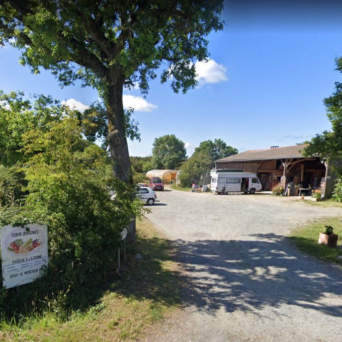 Entrée de la ferme Oeriginies, accueil de l'AMAP